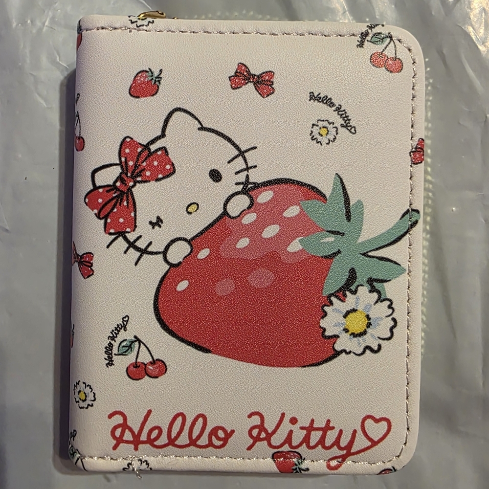 NEW! Hello Kitty White and Red Wallet